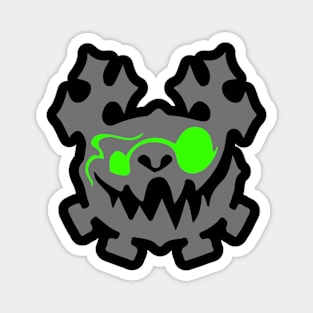 Monster pig face art Magnet