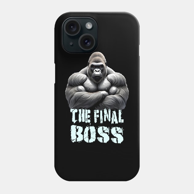 The Final Boss Silverback Gorilla Design Phone Case by TF Brands