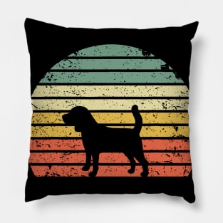 Retro Vintage Style Beagle Pillow