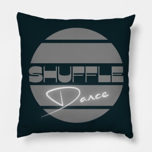 Shuffle dance design in black white and grey for shufflers Pillow