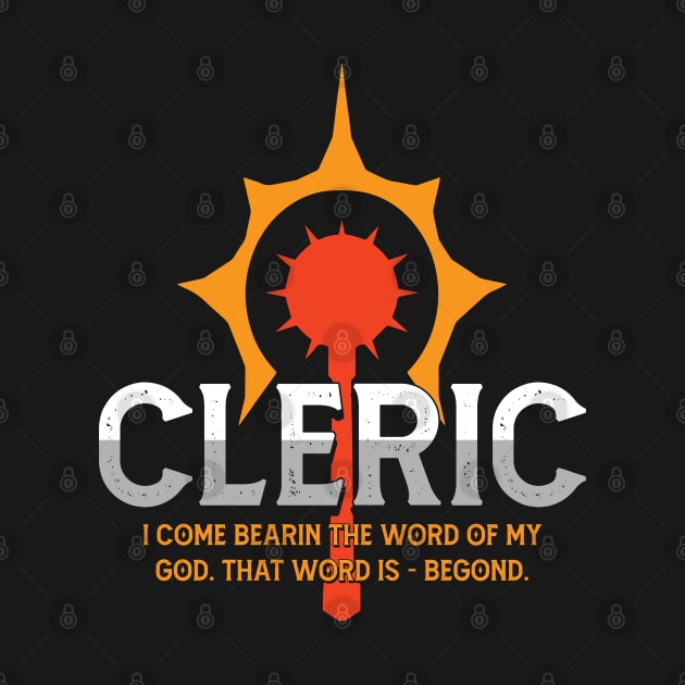 Cleric Tabletop Class Pen and Paper DnD Gift by woormle