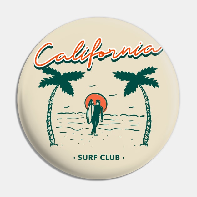 California surf club Pin by WOAT