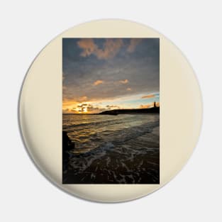 Cullercoats Bay daybreak Pin