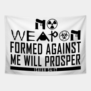 No Weapon Formed (Black) Tapestry