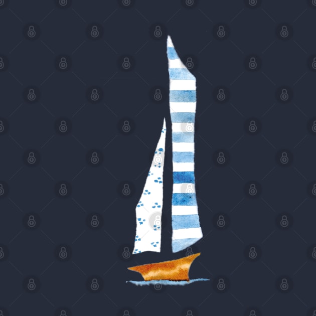 Sailing Boat - Pocket Size Image by Paloma Navio