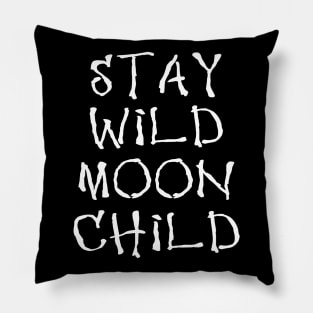 Wiccan Occult Satanic Witchcraft Stay Wild Moon Child Pillow