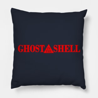 Glitch In The Shell - Red Logo Pillow