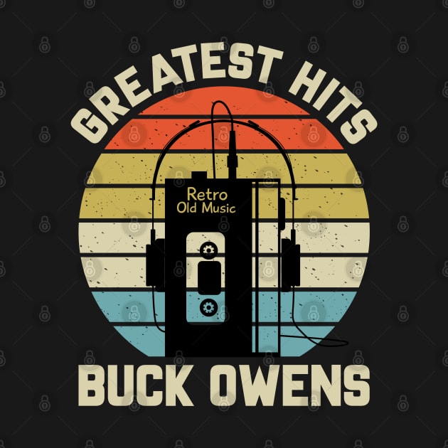 Greatest Hits Buck Retro Walkman Owens Vintage Art by Dinosaur Mask Store