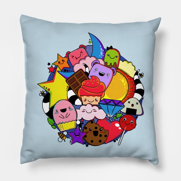 Kawaii Pillow by Abati