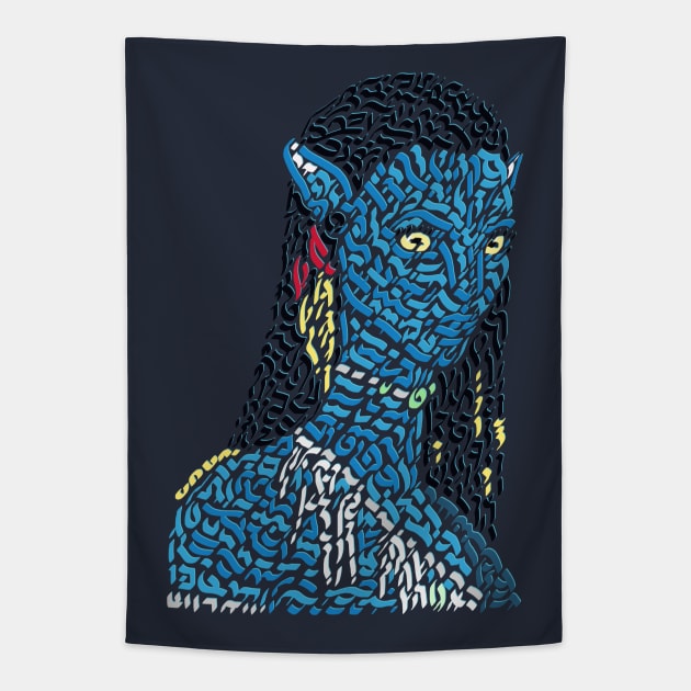 Neytiri Avatar Tapestry by Karotene