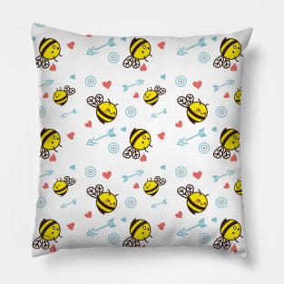 Cuddly Bees and Arrows Pillow