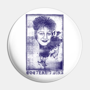 Cocteau Twins / Faded Vintage Look 80s Original Artwork Pin