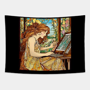 Computer programmer drawing Tapestry