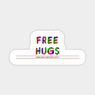 Free Hugs (color) Magnet