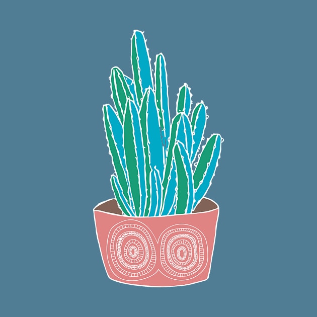 Succulent in clay pot by Flyingrabbit