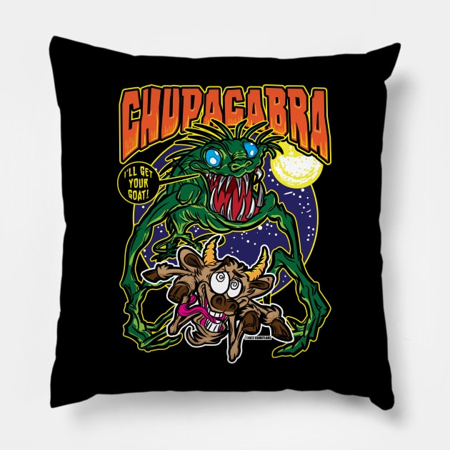 I'll Get Your Goat Chupacabra Pillow by eShirtLabs