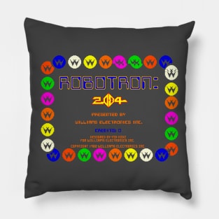 Robotron 2084 retro arcade game fan design Pillow