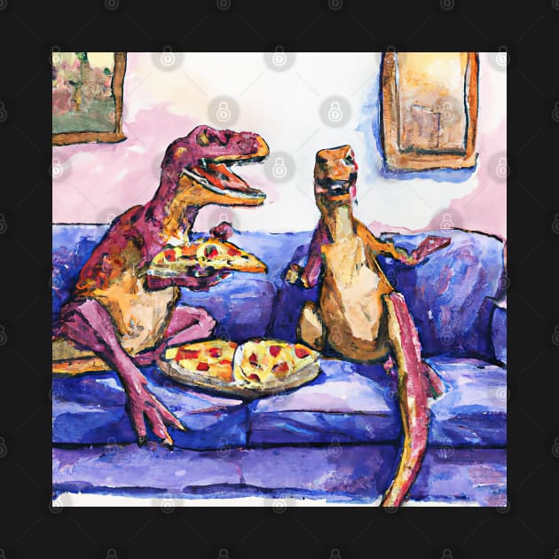 T-Rex Pizza party by TrexAmbassador