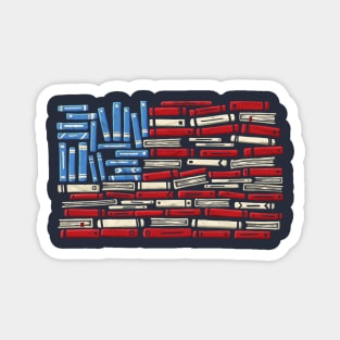 America the Bookshelf Magnet