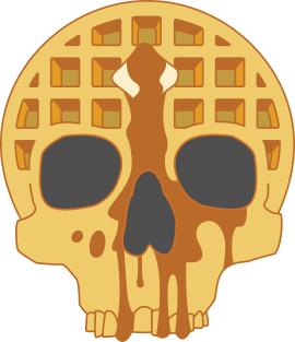Waffle Skull Magnet
