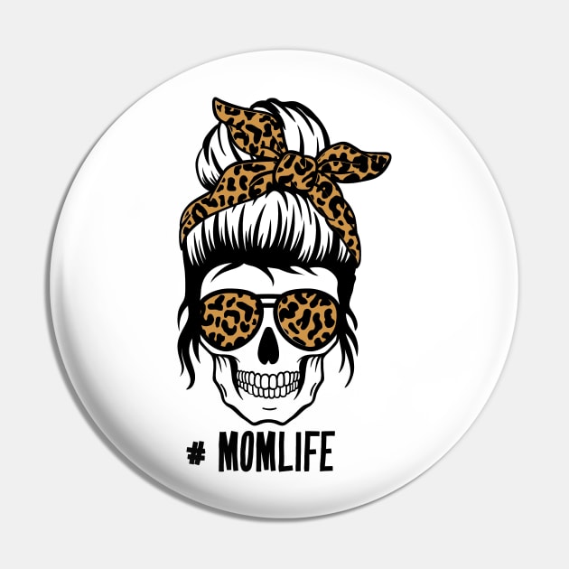 Mom Skull Pin by Satic