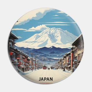 Sapporo Japan Vintage Poster Tourism Pin