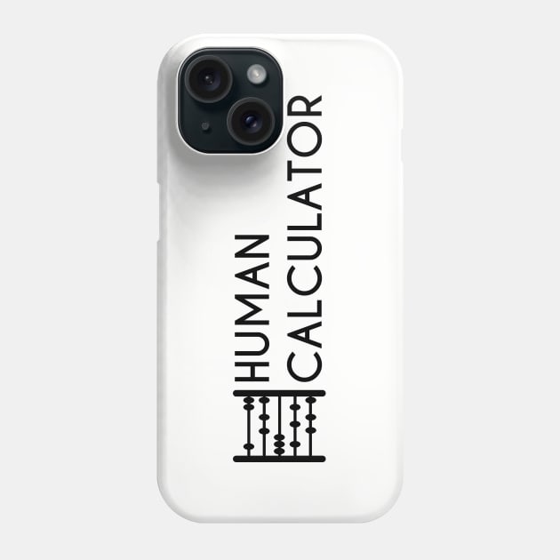 Human Calculator (Abacus) Black Phone Case by inotyler