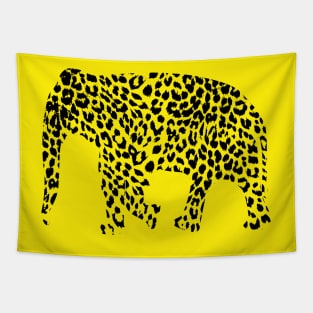 Leopard elephant Tapestry