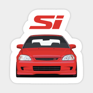 Civic Si Front Red Magnet