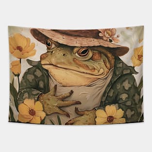 Cute Cottagecore Toad Tapestry