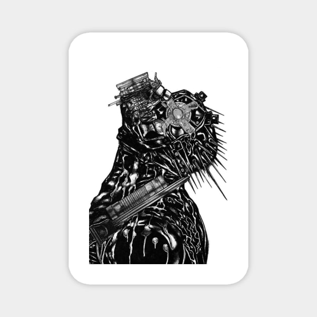 Dorohedoro Kaiman Magnet by Charlie_Vermillion