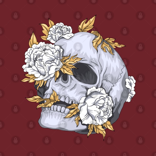 skull jasmine flower by deaagustin147