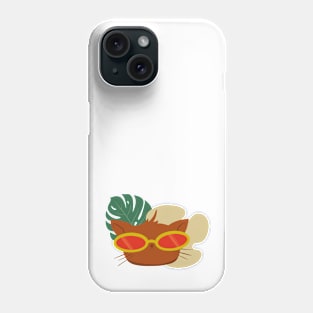 Brown Summertime Retro Cat Phone Case