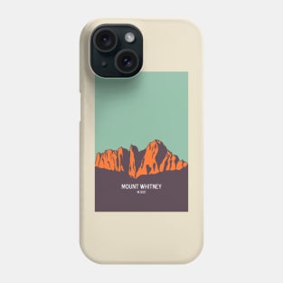 Mount Whitney in vintage colors Phone Case