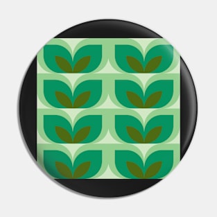 Green Simple Floral Patterns Pin