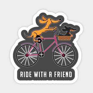 Bicycle ride with a friend Magnet