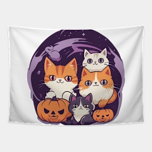 Halloween Cats Tapestry