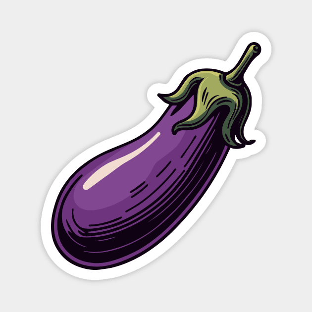 Eggplant Magnet by CreativeSage
