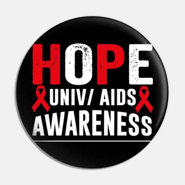 World Aids Day Pin by David Brown