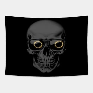 2024 Total Solar Eclipse with Skull Tapestry