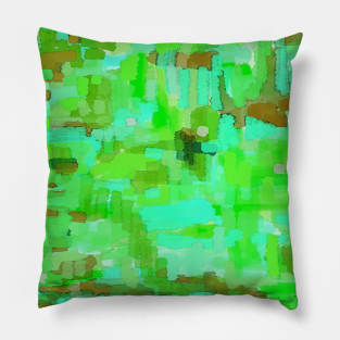 Green Block Pillow