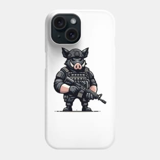 Tactical Wild Boar Adventure Tee: Unleash the Beast Within Phone Case