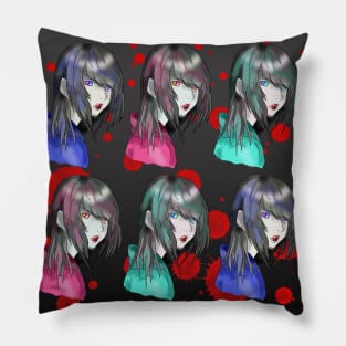 Reluctant teenage vampire pattern Pillow