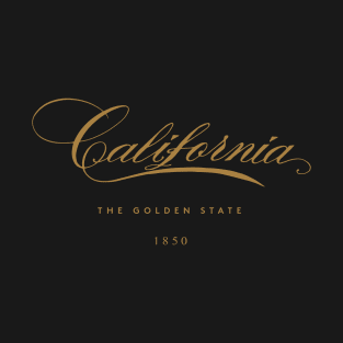 California Calligraphic Lettering T-Shirt