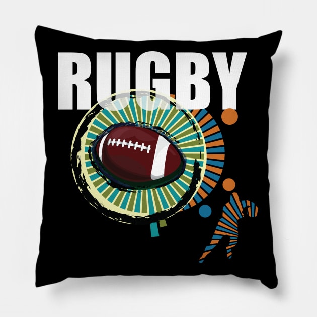 Rugby Pillow by Dojaja