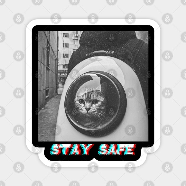 Safe cat Magnet by just3luxxx