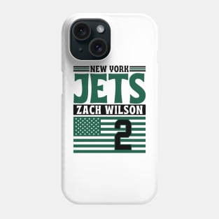 New York Jets Wilson 2 American Flag Football Phone Case