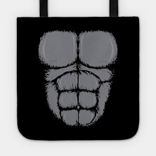 Funny Gorilla Chest Lazy Costume Tote