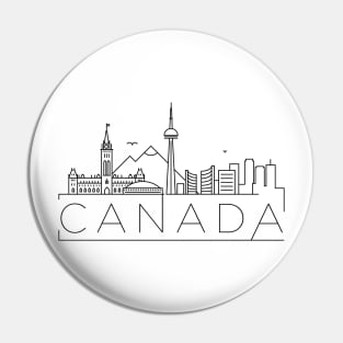 Canada Minimal Skyline Pin