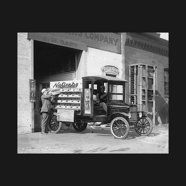 Soda Pop Delivery Truck, 1924. Vintage Photo by historyphoto